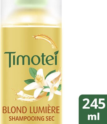 Unilever, Timotei Timotei Blond Lumière Shampoing Sec au Extrait d’Orange Cheveux Blonds