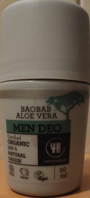 urtekram baobab aloe vera men deo
