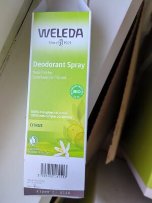 Weleda Déodorant Spray – Citrus