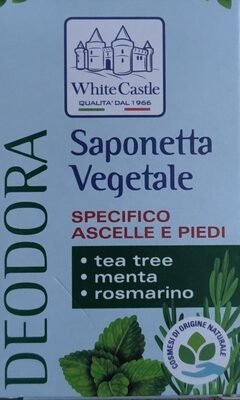 White castle Saponetta vegetale specifico ascelle e piedi