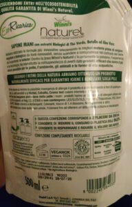 Winni’s, naturel Sapone mani Thè verde