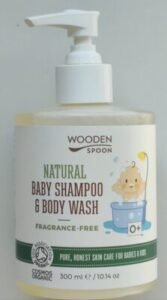 Wooden spoon Natural baby shampoo & body wash