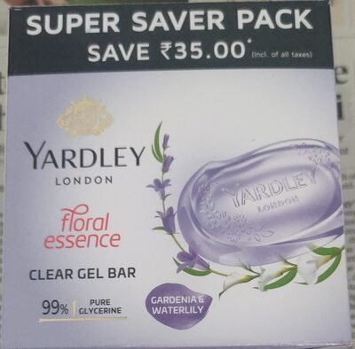 Yardley London, Yardley Yardley Clear Gel Bat Gardenia and waterlily