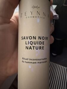 Zeynna cosmétique Savon noir liquide nature