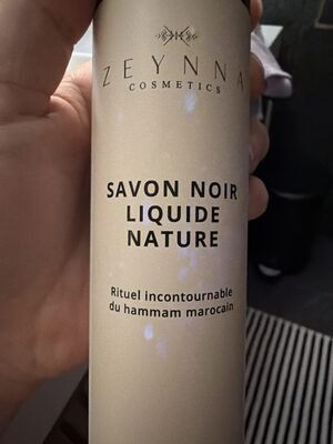 Zeynna cosmétique Savon noir liquide nature