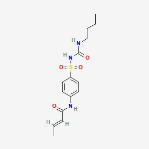 1-BUTYL-3-(N-CROTONOYLSULFANILYL) UREA