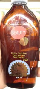 Auchan, Auchan Beauty Huile solaire peau satinée toucher sec