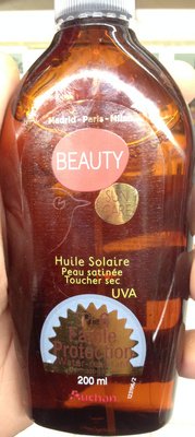 Auchan, Auchan Beauty Huile solaire peau satinée toucher sec