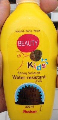 Auchan, Auchan Beauty Kids Spray solaire Water resistant UVA Kids