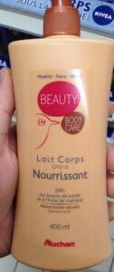 Auchan, Auchan beauty Lait corps ultra nourrissant au Beurre de karité et à l’huile de mangue
