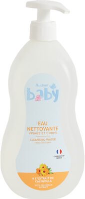 Auchan Baby Eau nettoyante visage et corps à l’extrait de calendula