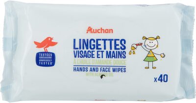 Auchan Baby Lingettes visage et mains