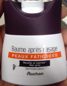 Auchan Baume après-rasage peaux fatiguées