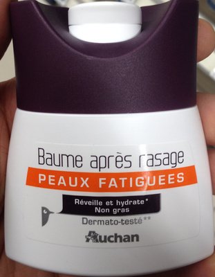 Auchan Baume après-rasage peaux fatiguées