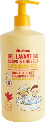 Auchan, Cosmia, Kids Gel lavant parfum banane et fraise