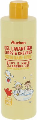 Auchan, Cosmia, Kids Gel lavant parfum banane et fraise