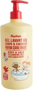 Auchan, Cosmia, Kids Gel lavant parfum cerise et fraise