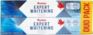 Auchan Dentifrice expert blancheur lot x2