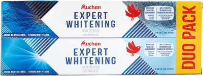Auchan Dentifrice expert blancheur lot x2