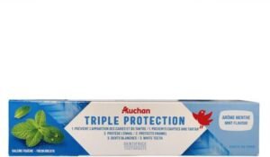 Auchan Dentifrice triple protection