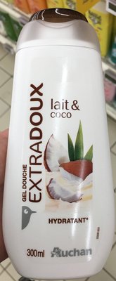 Auchan Gel douche extra-doux lait coco hydratant
