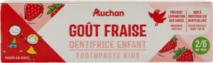 Auchan, Kids Auchan kids dentifrice fraise tube 2 + – 50ml