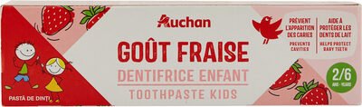 Auchan, Kids Auchan kids dentifrice fraise tube 2 + – 50ml