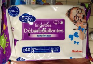 Auchan Lingettes débarbouillantes sans rinçage parfum fruité