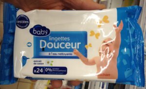 Auchan Lingettes douceur à l’eau nettoyante