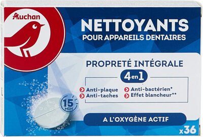 Auchan Nettoyants pour appareils dentaires