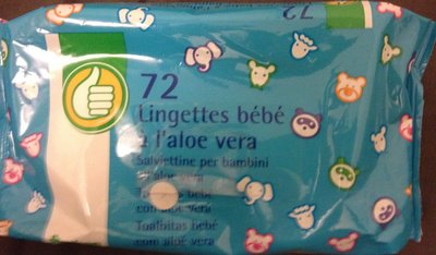 Auchan, Pouce 72 lingettes bébé à l’aloe vera