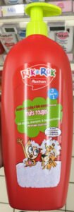 Auchan Rik & Rok douche shampoing et bain moussant fruits rouges