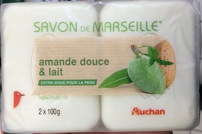 Auchan Savon de Marseille Amande douce & lait