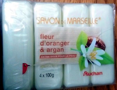 Auchan Savon de Marseille fleur d’oranger et argan