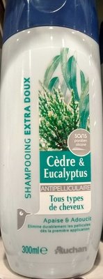 Auchan Shampoing extra doux Cèdre & Eucalyptus antipelliculaire