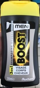 Auchan Shampooing douche Men Boost 3 en 1