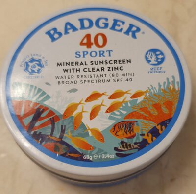Badger 40 Sport Mineral Suncreen
