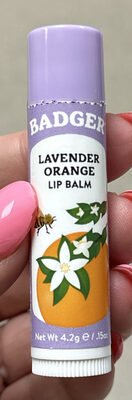 Badger Lavender Orange Lip Balm