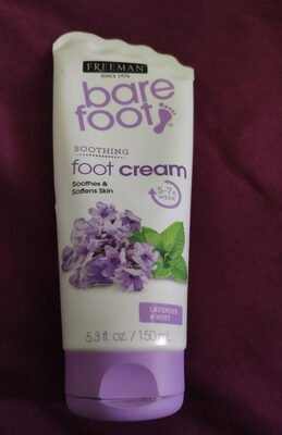 Bare foot, Freeman Beauty Soothing foot cream Lavender & Mint