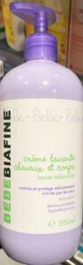 Bebe Biafine Crème lavante cheveux et corps