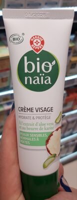 Bio naïa Crème visage à l’aloe vera et au beurre de karite