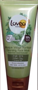 Biocos, Lovea nature Masque visage purifiant Argile verte