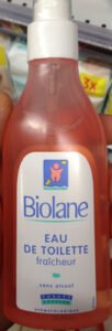 Biolane, Laboratoires Biopha Eau de toilette fraîcheur