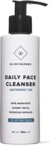 Blind Barber Watermint Gin Daily Face Cleanser