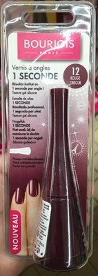Bourjois, Bourjois Paris Vernis à ongles 1 seconde n°12 Rouge Obscur