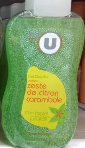 By U, Système U Gel douche parfum Zeste de citron Carambole