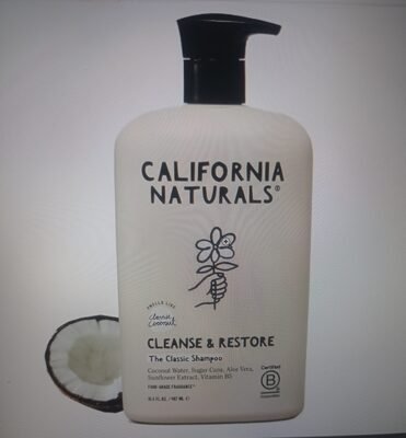 California Naturals California Naturals shampoo Scalp and hair care for women and Men, coconut cleaning complex, natural, vegan, cruelty, silicone,paraben and sulfate free shampoo, all hair types