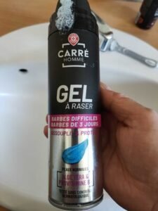 Carré homme Gel à raser Barbes difficiles