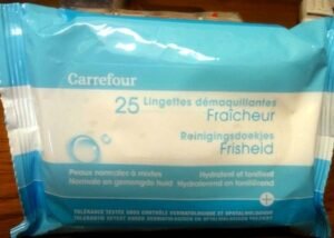Carrefour 25 lingettes démaquillantes fraîcheur