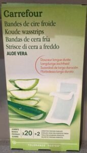 Carrefour Bandes de cire froire – Aloe Vera – Jambes